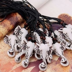 New carved elephant necklace